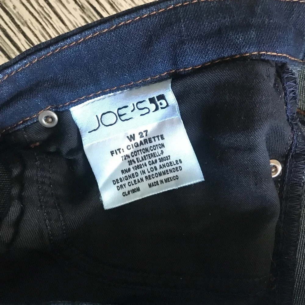 Joe's Jeans Cigarette Dark Wash Slim Straight Women's 27 Y2K‎ Vintage